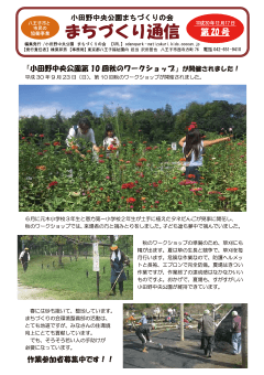 まちづくり通信第20号の表紙