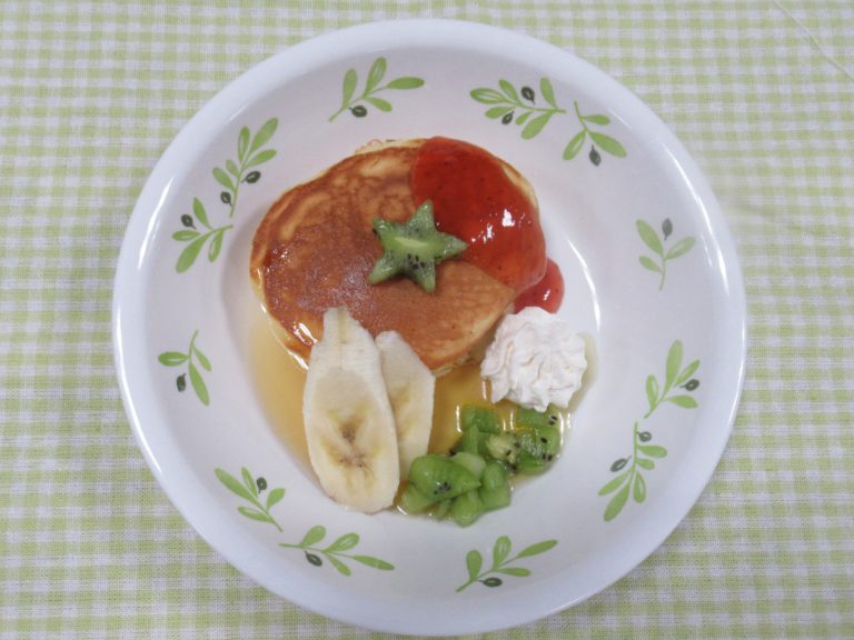 完成したホットケーキ