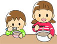 昼食のイラスト