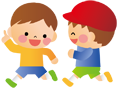 遊んでいるイラスト