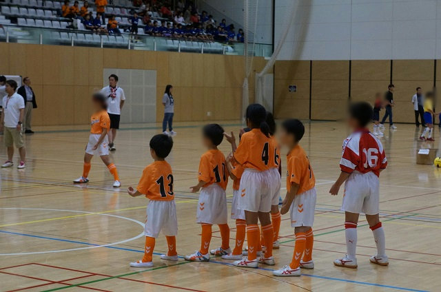 試合中の写真