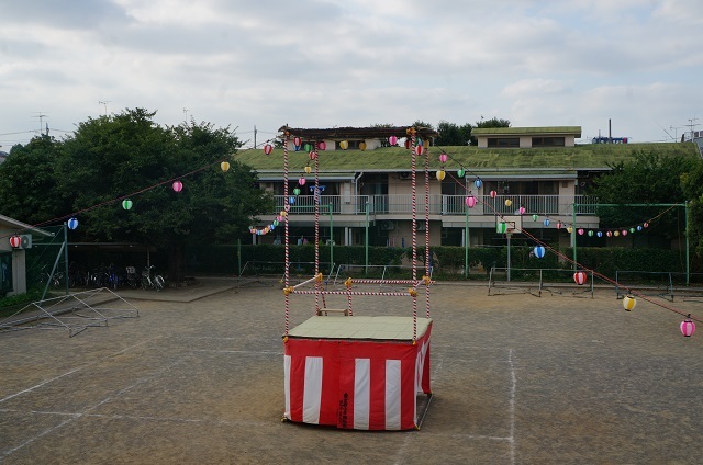 完成したやぐらの写真