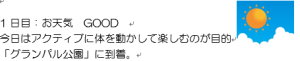 １日目の旅程
