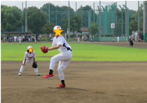 野球の試合の様子