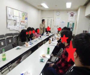 園長と茶話会