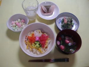 ひな祭りのお食事