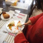 食事風景の写真