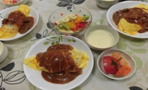 オムライス完成