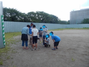 バーベキューをしている写真