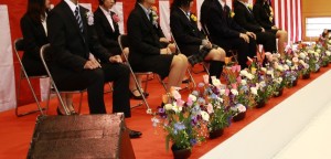 卒園卒業を祝う会の式典の写真