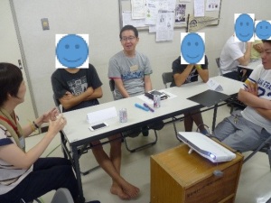 話を聞く