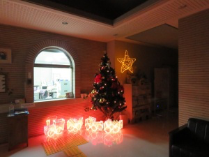 クリスマスツリーと