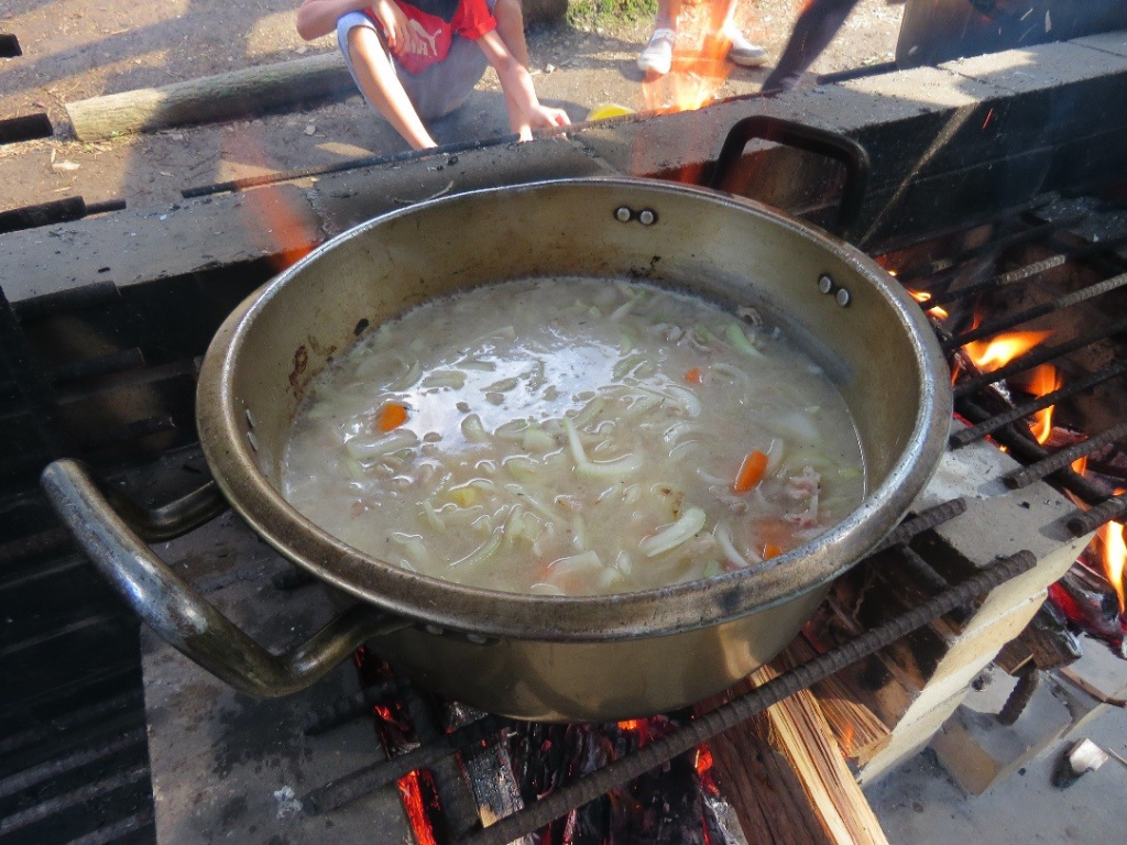カレーを作る初期段階