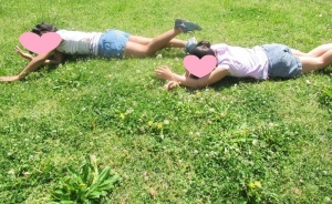 遊んでいる写真