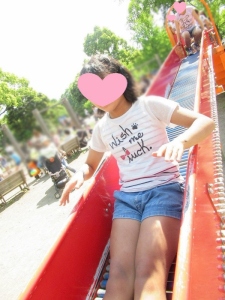 遊んでいる写真